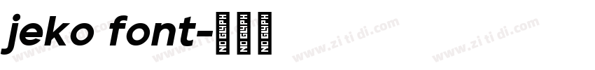 jeko font字体转换